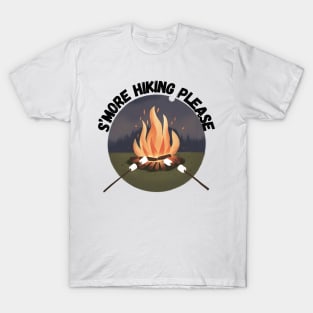 S’More Hiking Please Funny Hiking and Camping T-Shirt